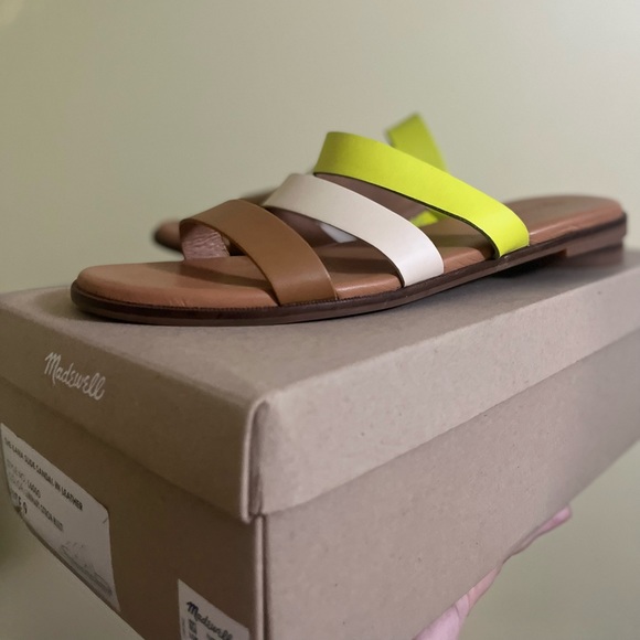 Madewell Ilana Slide Sandal in Leather - Picture 1 of 4